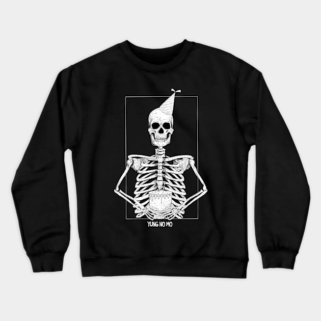 Alternative Macabre Skeleton Birthday Crewneck Sweatshirt by DRIPCRIME Y2K